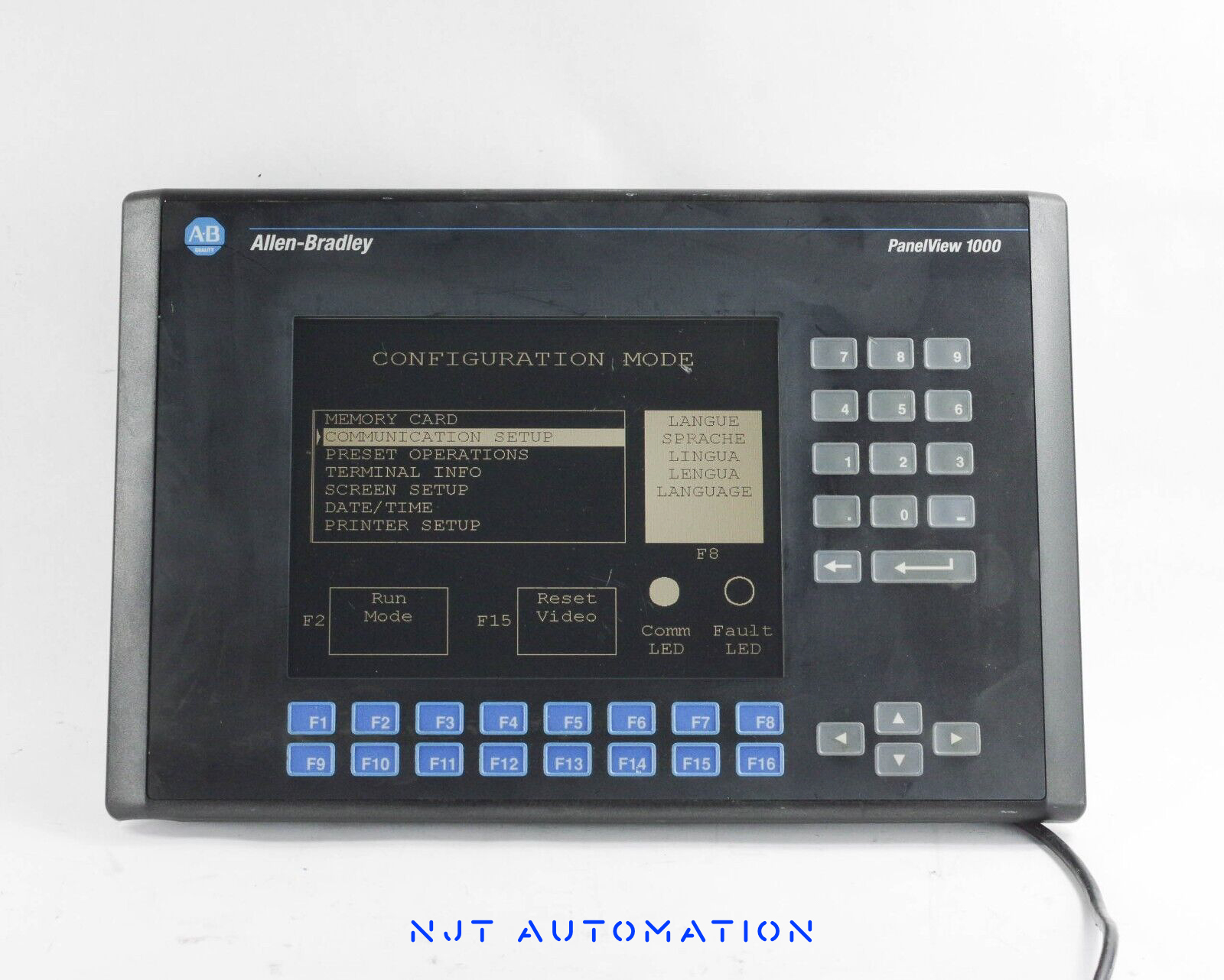 Allen Bradley 2711-K10G8L1 - Replacement part and repair service Allen Bradley 2711-K10G8L1 PanelView HMI – front view